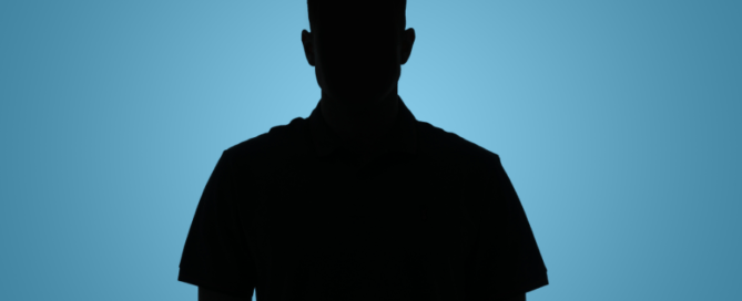 silhouette of man